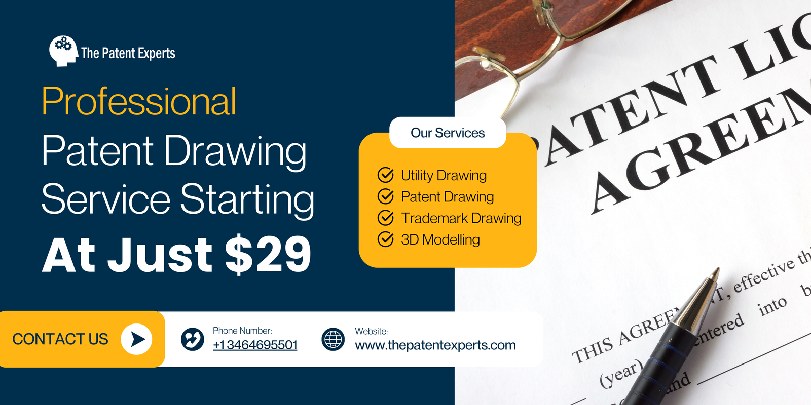 Design Patent Drawings | $29 | 7 Views | Fast 24-Hour Delivery